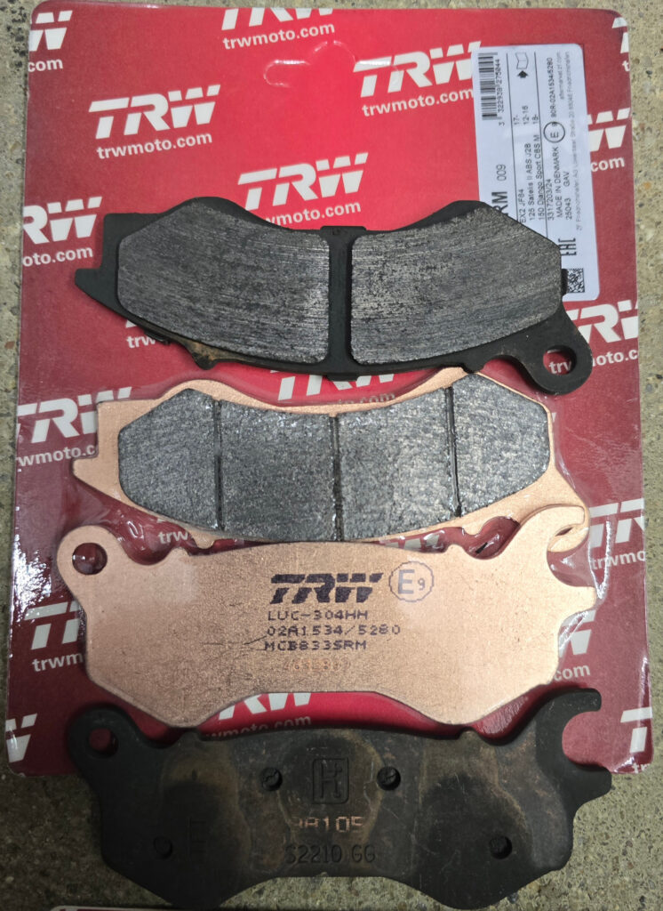 Peugeot Pulsion 125 E4 Allure TRW Sinter Beläge vorn MCB833SRM